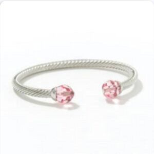 With a Twist Bracelet,  Touchstone  Crystal by Swarovski , pink